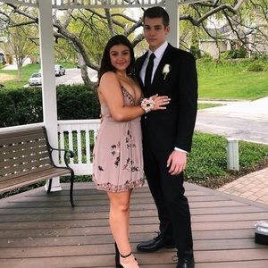 Gorgeous Mauve Pink Beaded Dress